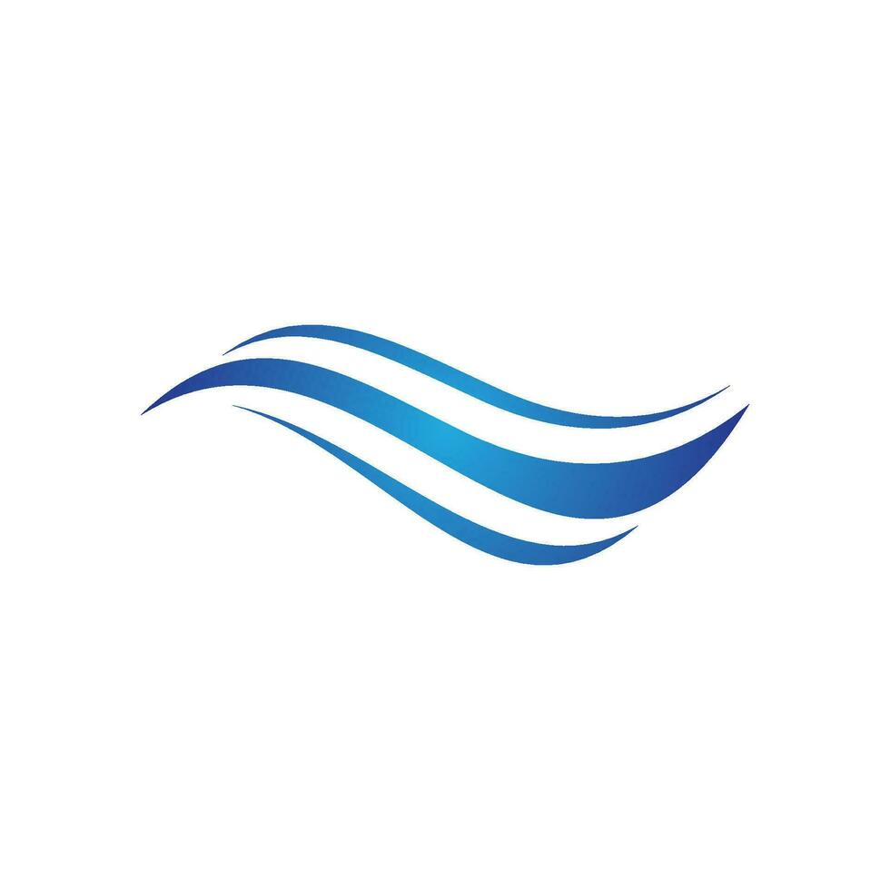 Water wave icon vector