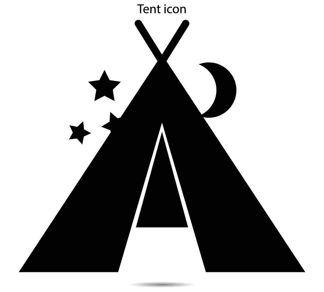 Tent icon, Vector illustration