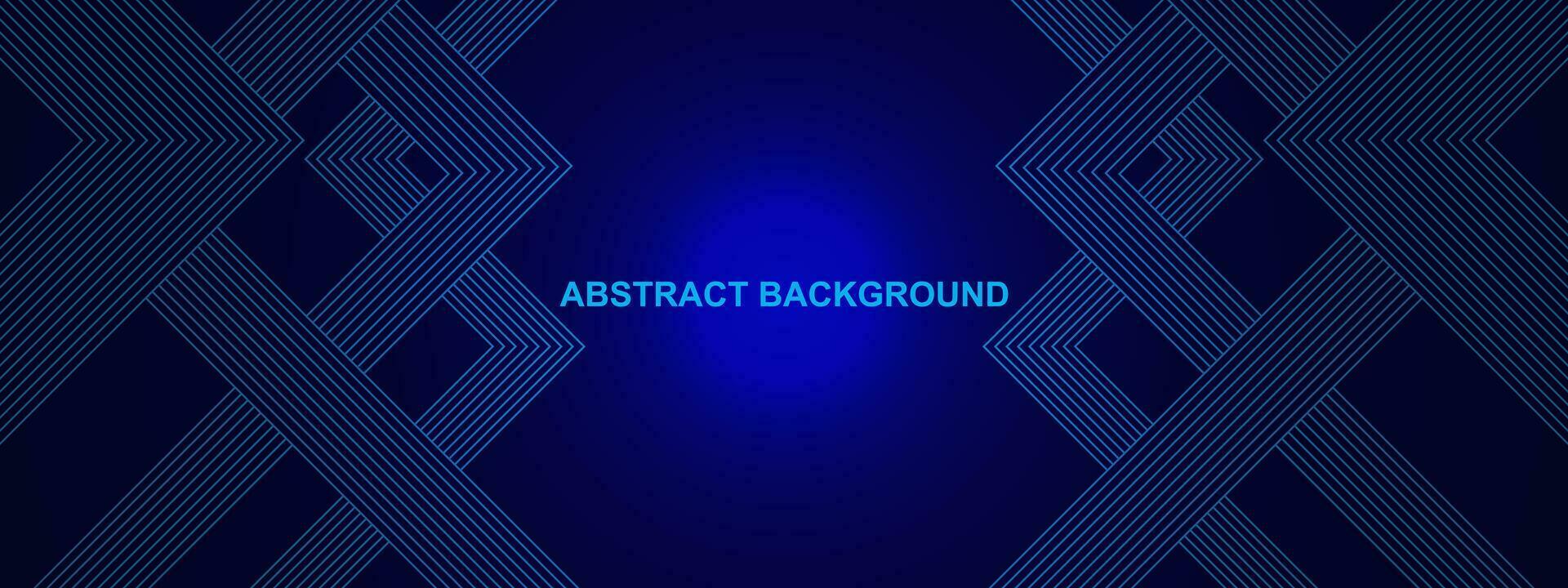 Abstract header background with blue lines for modern technology and science design concept. Vector illustration.