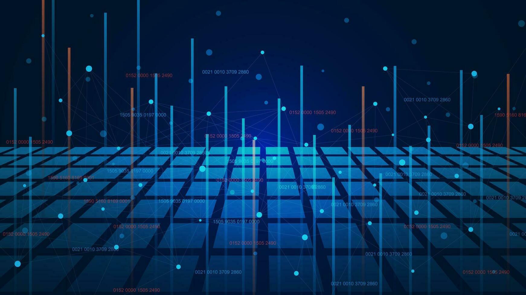 Internet speed connection, cyber nano information, digital communication and innovation future tech data concept background. Vector illustration.