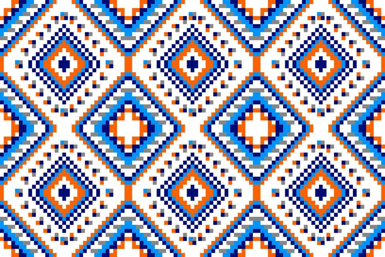 ethnic geometric pattern Oriental pattern for background, carpet, wallpaper, clothing, wrapping, fabric, Vector seamless pattern.