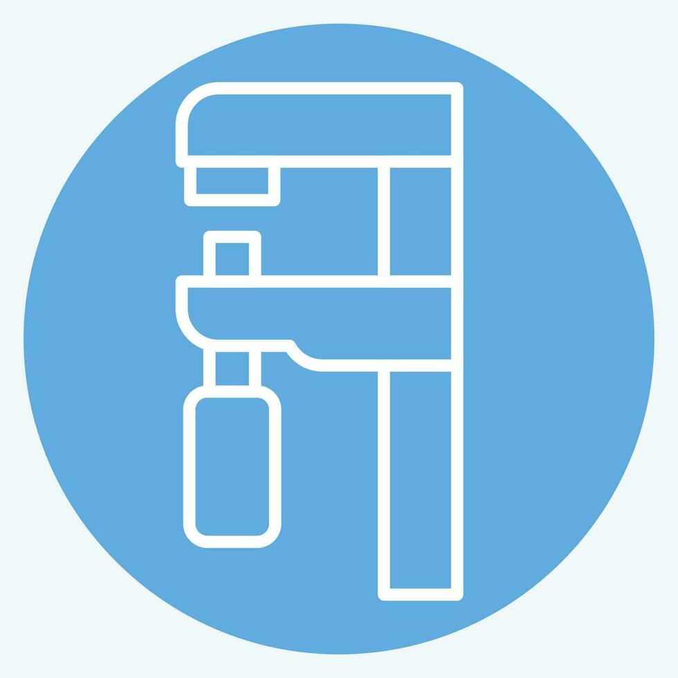 Icon Vernier Caliper. related to Carpentry symbol. blue eyes style. simple design editable. simple illustration vector