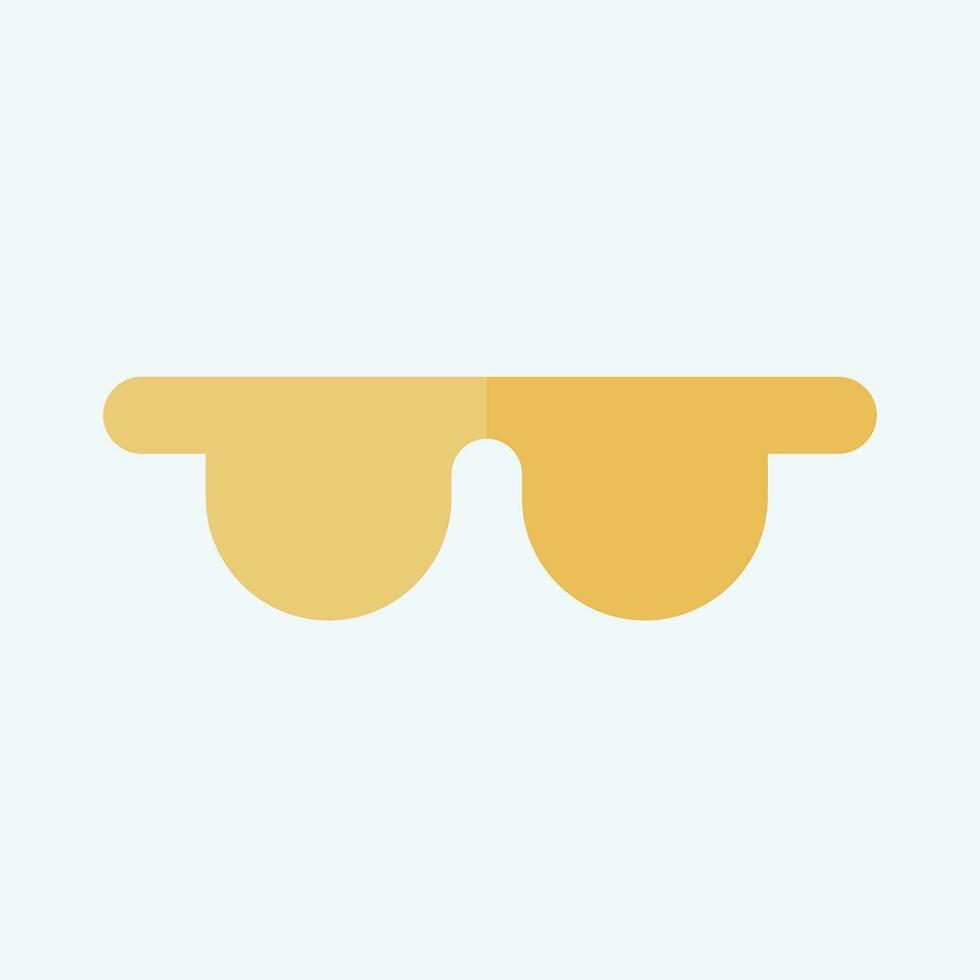Icon Safety Glasses. related to Carpentry symbol. flat style. simple design editable. simple illustration 1 vector