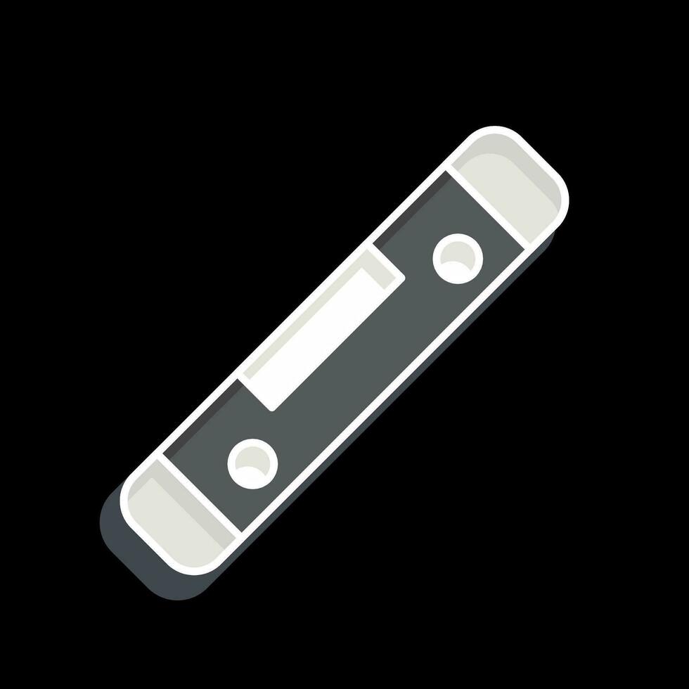 Icon Spirit Level. related to Carpentry symbol. glossy style. simple design editable. simple illustration vector