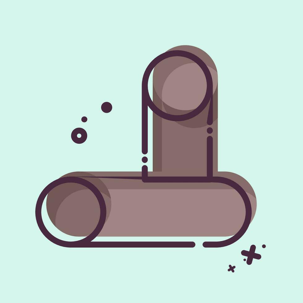 Icon Timber. related to Carpentry symbol. MBE style. simple design editable. simple illustration vector