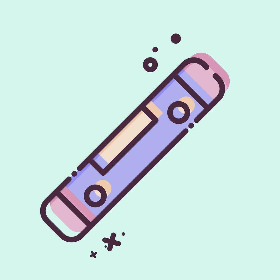 Icon Spirit Level. related to Carpentry symbol. MBE style. simple design editable. simple illustration vector