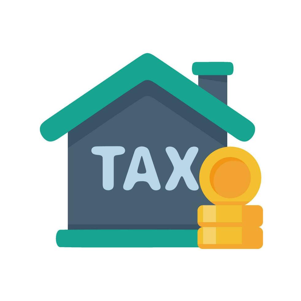 House interest icon. Discount for tax deduction vector