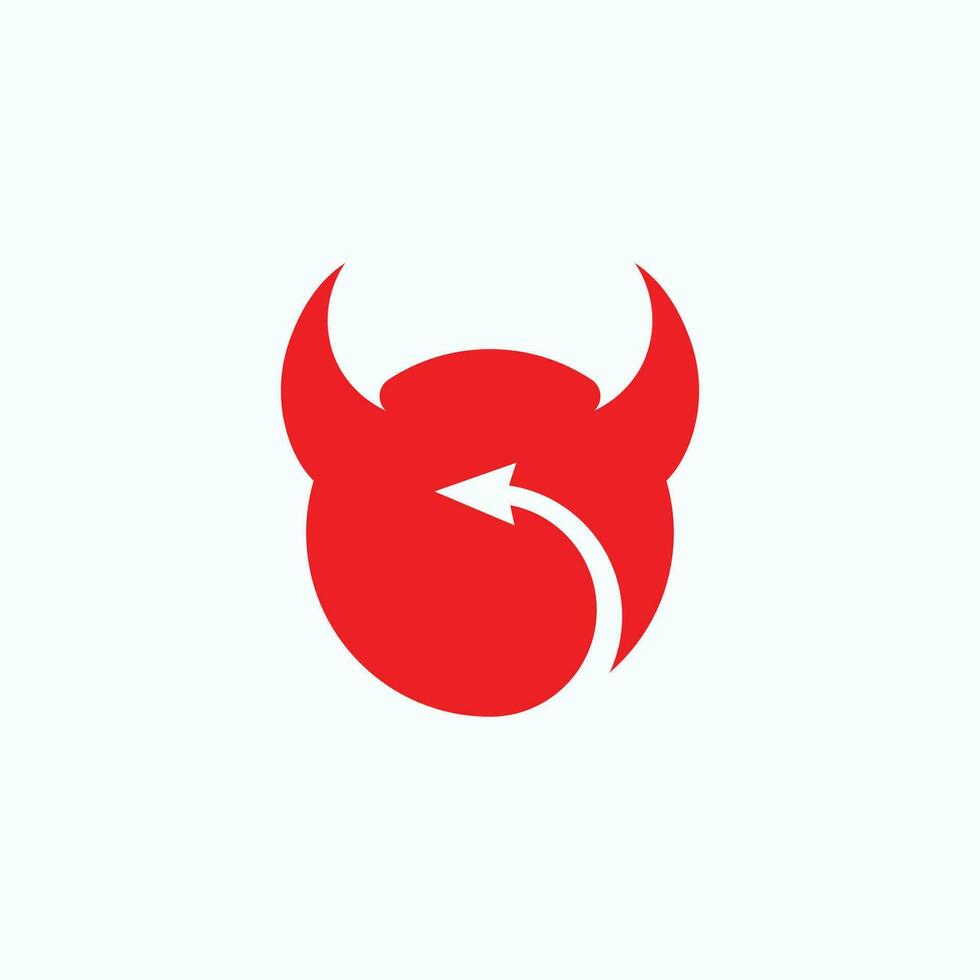 diablo logo símbolo vector modelo