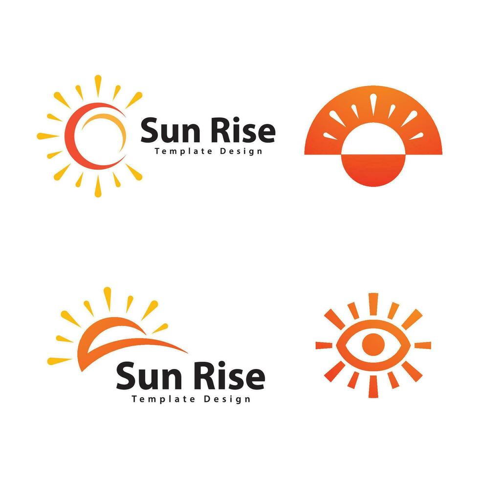 Sun  Logo Vector Design Template