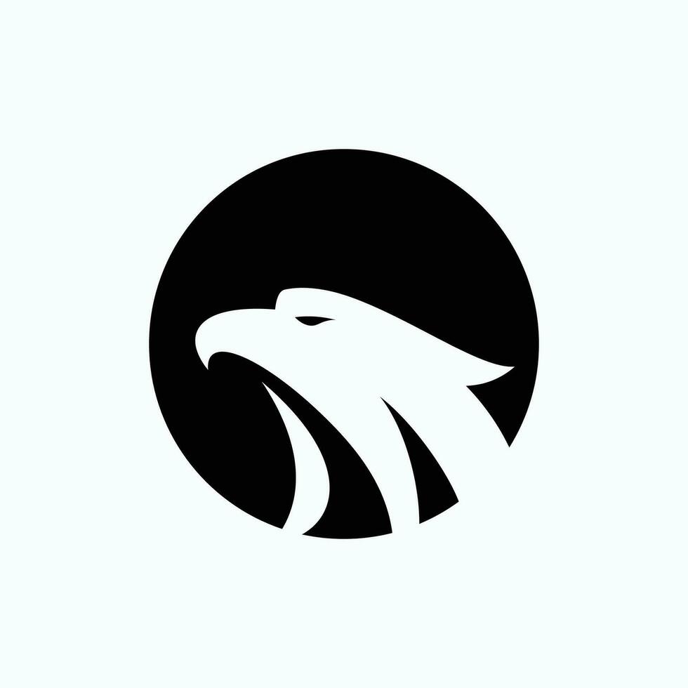 Eagle head simple vector logo design