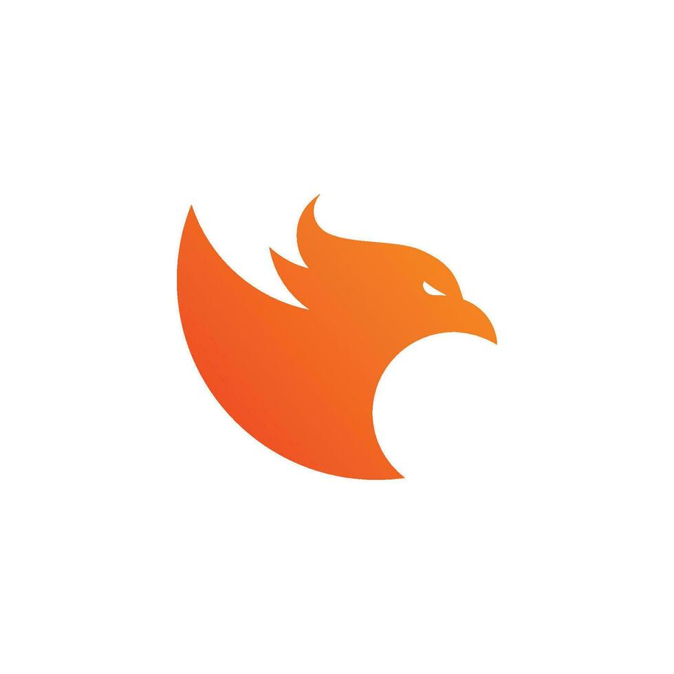 Phoenix logo design vector template.