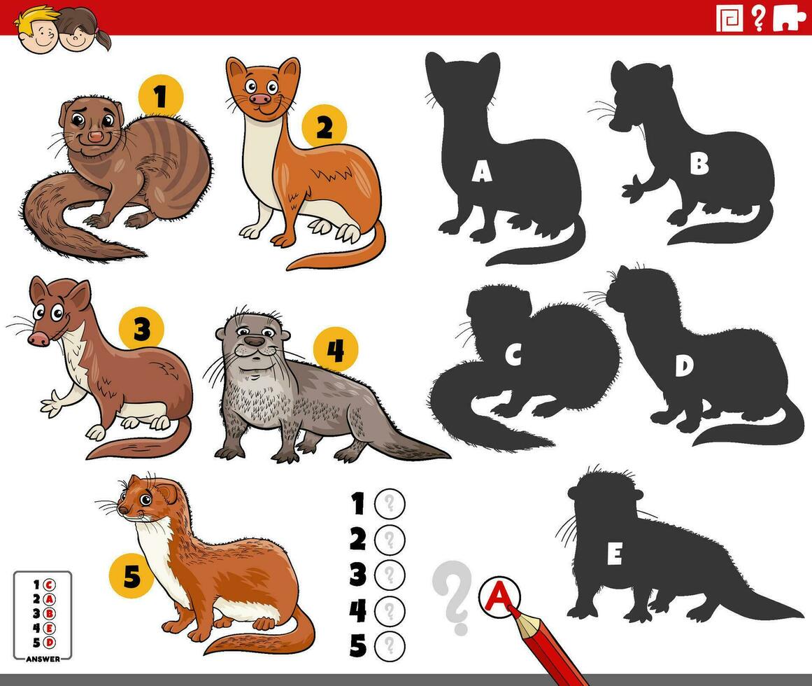 hallazgo oscuridad juego con dibujos animados animal caracteres vector