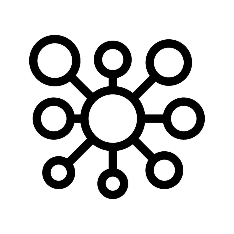Molecule Icon Vector Symbol Design Illustration