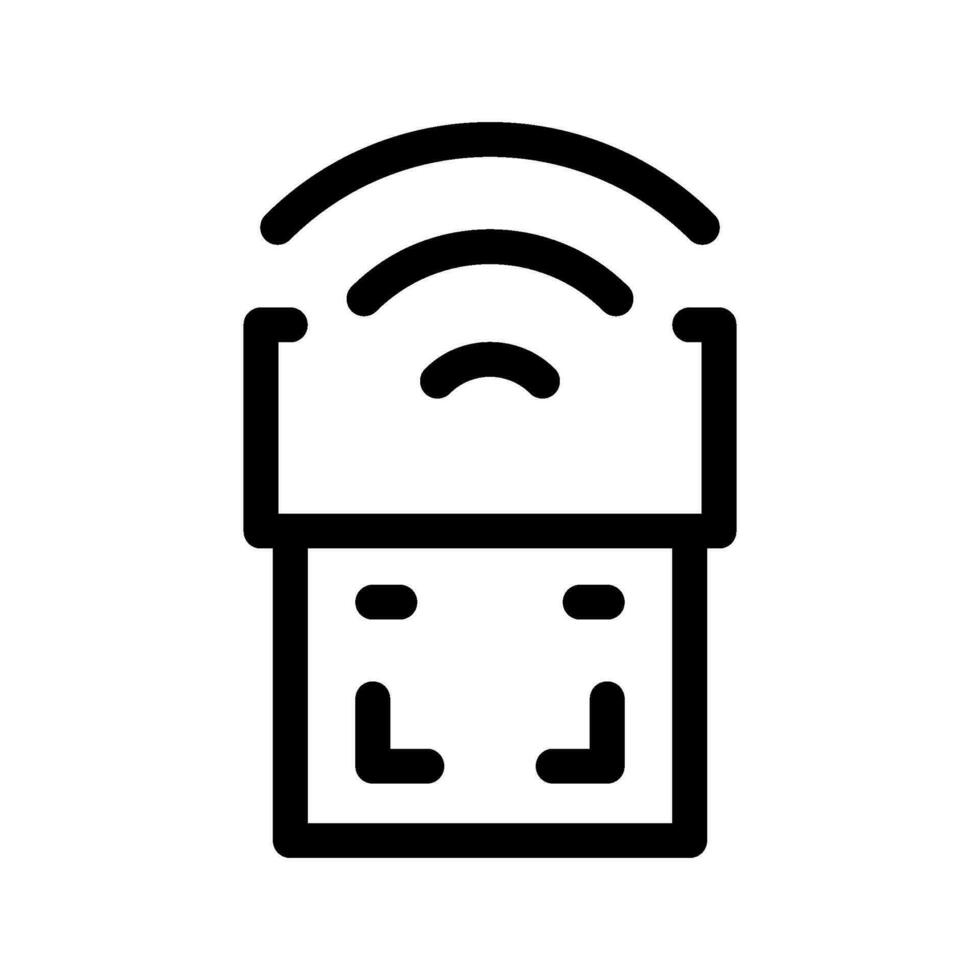 Wifi USB icono vector símbolo diseño ilustración