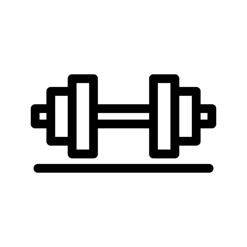 Dumbbell Icon Vector Symbol Design Illustration