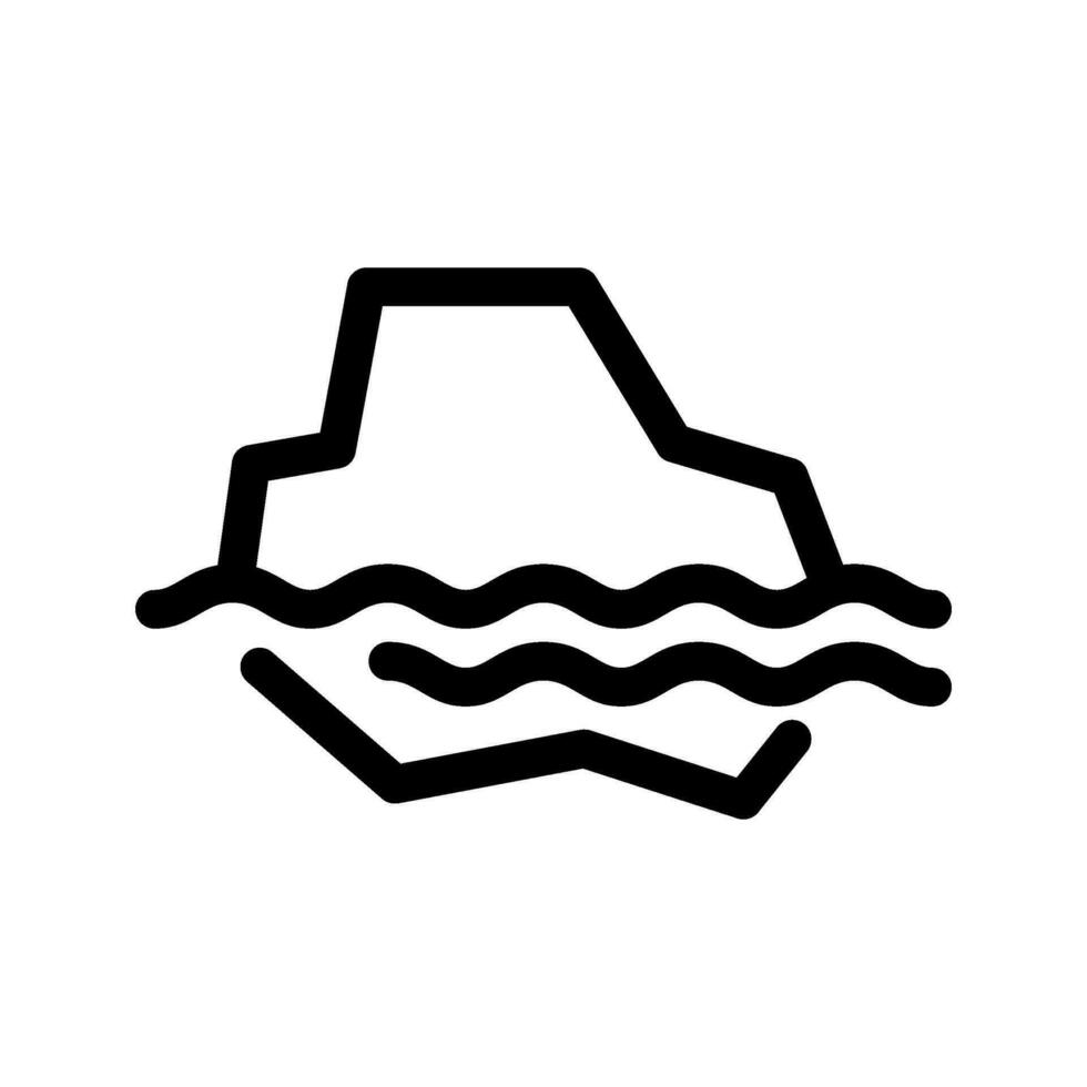 Iceberg Icon Vector Symbol Design Illustration