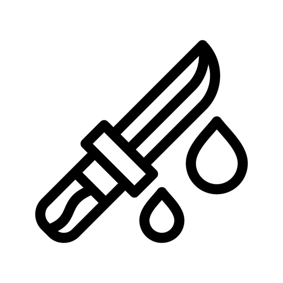 cuchillo icono vector símbolo diseño ilustración