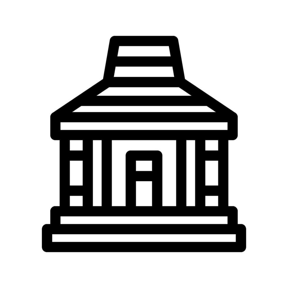 Joglo House Icon Vector Symbol Design Illustration
