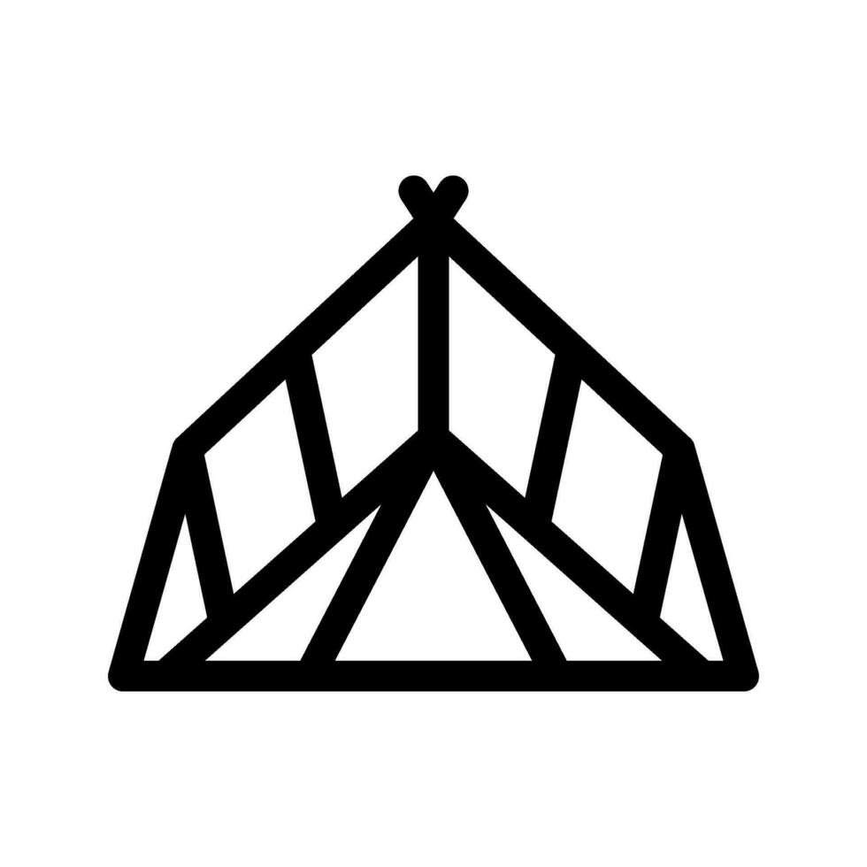 Tent Icon Vector Symbol Design Illustration