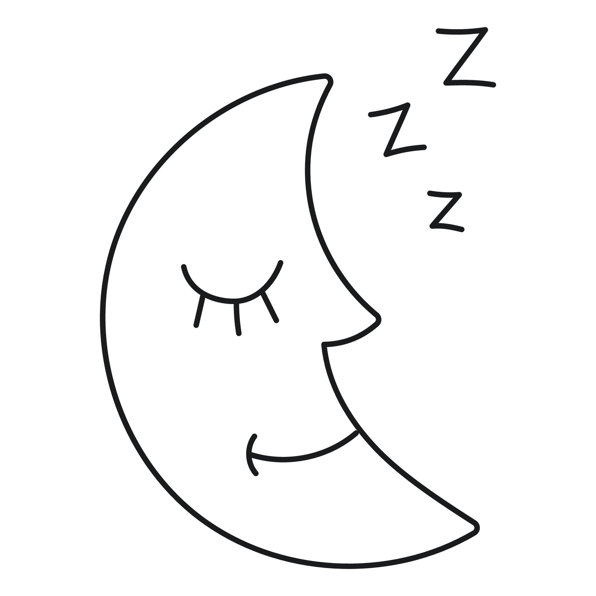 Sleeping Moon Illustration 34816195 Vector Art At Vecteezy Sleeping Moon Illustration 34816195 Vector Art At Vecteezy