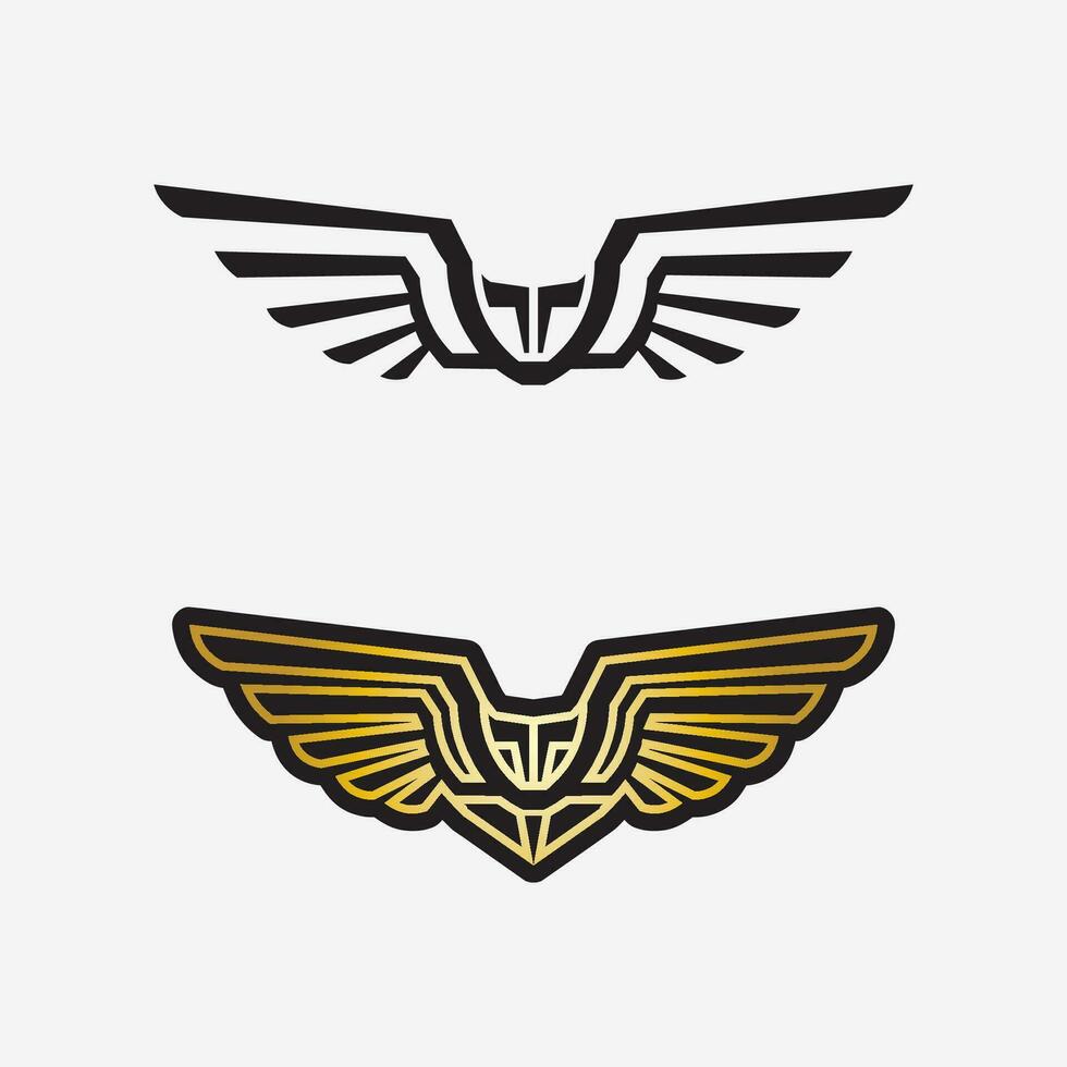 Wings logo vector icon symbol illustration design template