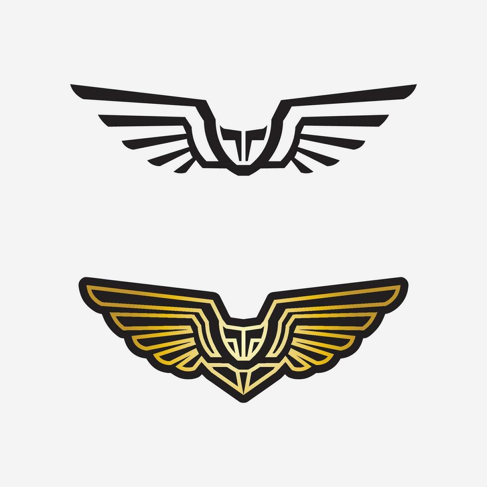 Wings logo vector icon symbol illustration design template