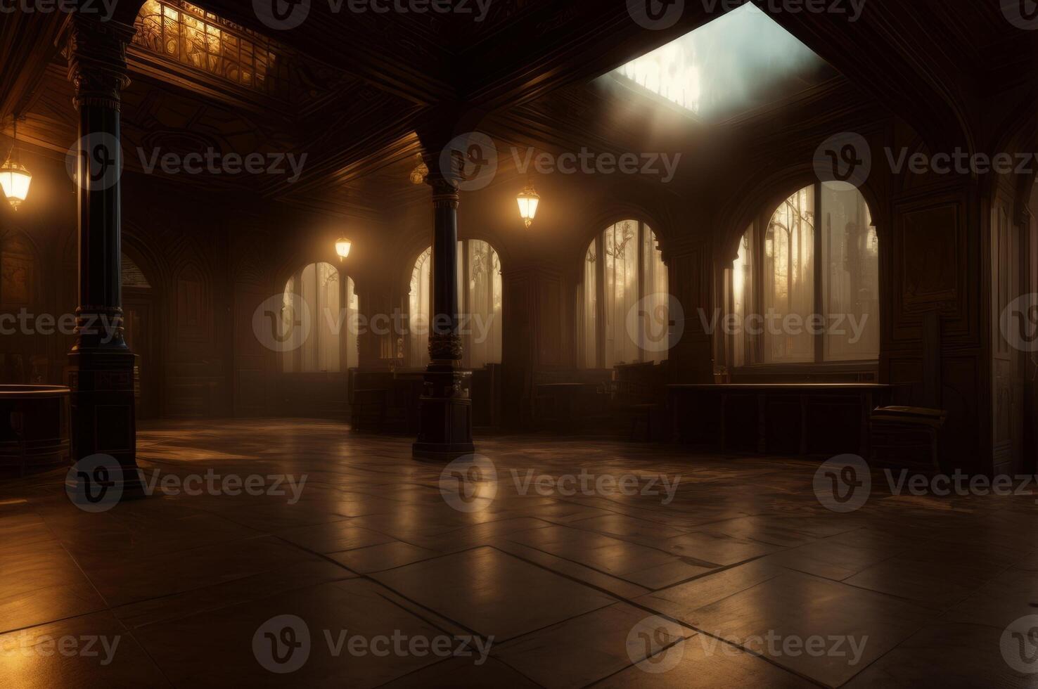 Interior of empty room background. photo