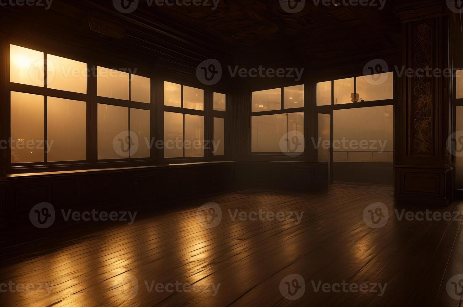 Interior of empty room background. photo