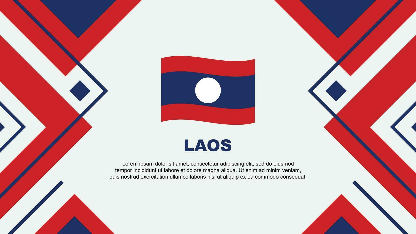Laos bandera resumen antecedentes diseño modelo. Laos independencia día bandera fondo de pantalla vector ilustración. Laos ilustración