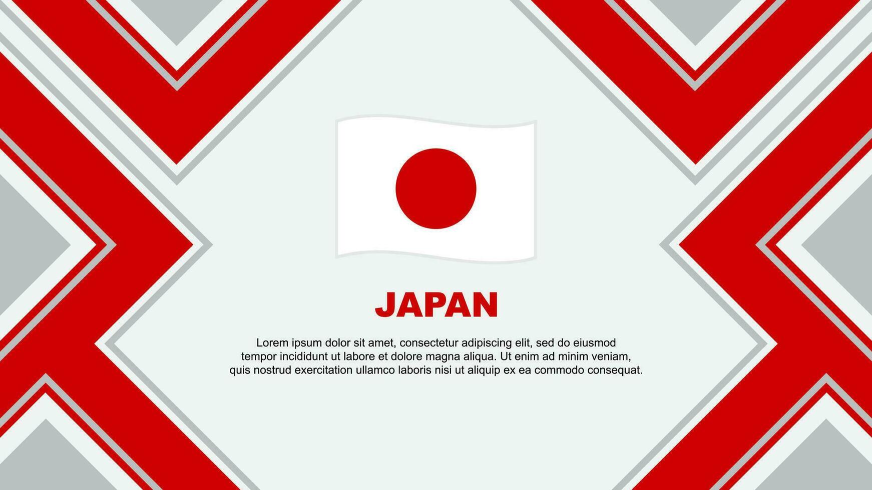 Japan Flag Abstract Background Design Template. Japan Independence Day Banner Wallpaper Vector Illustration. Japan Vector