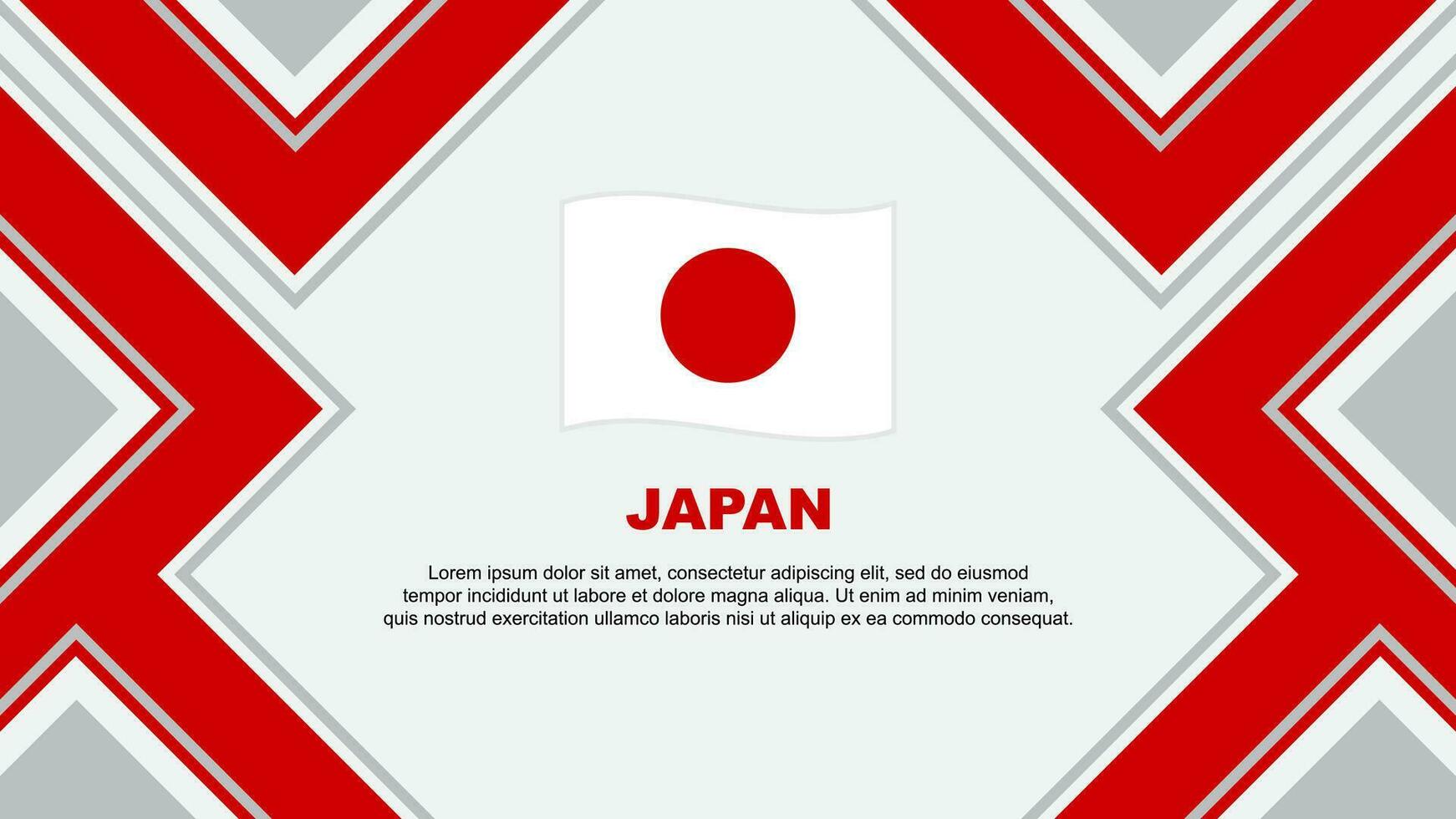 Japan Flag Abstract Background Design Template. Japan Independence Day Banner Wallpaper Vector Illustration. Japan Vector