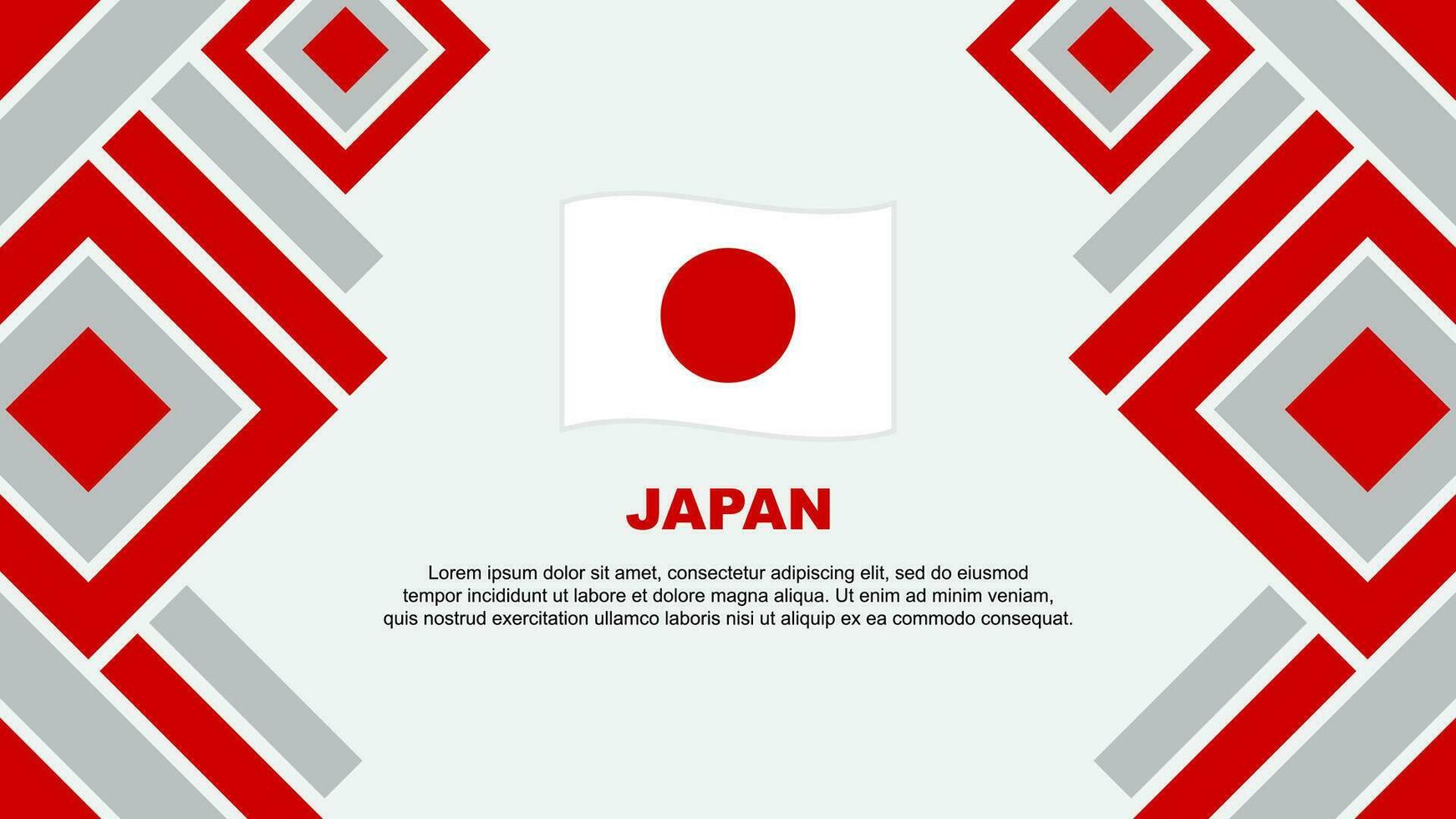 Japan Flag Abstract Background Design Template. Japan Independence Day Banner Wallpaper Vector Illustration. Japan