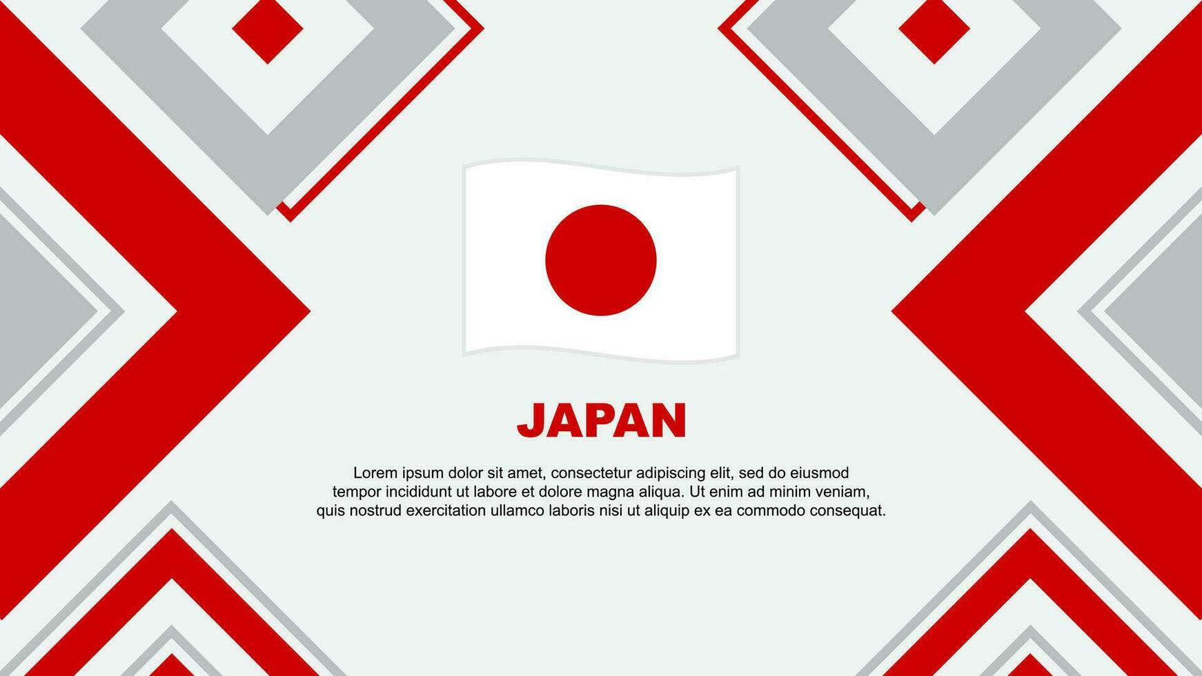 Japan Flag Abstract Background Design Template. Japan Independence Day Banner Wallpaper Vector Illustration. Japan Independence Day