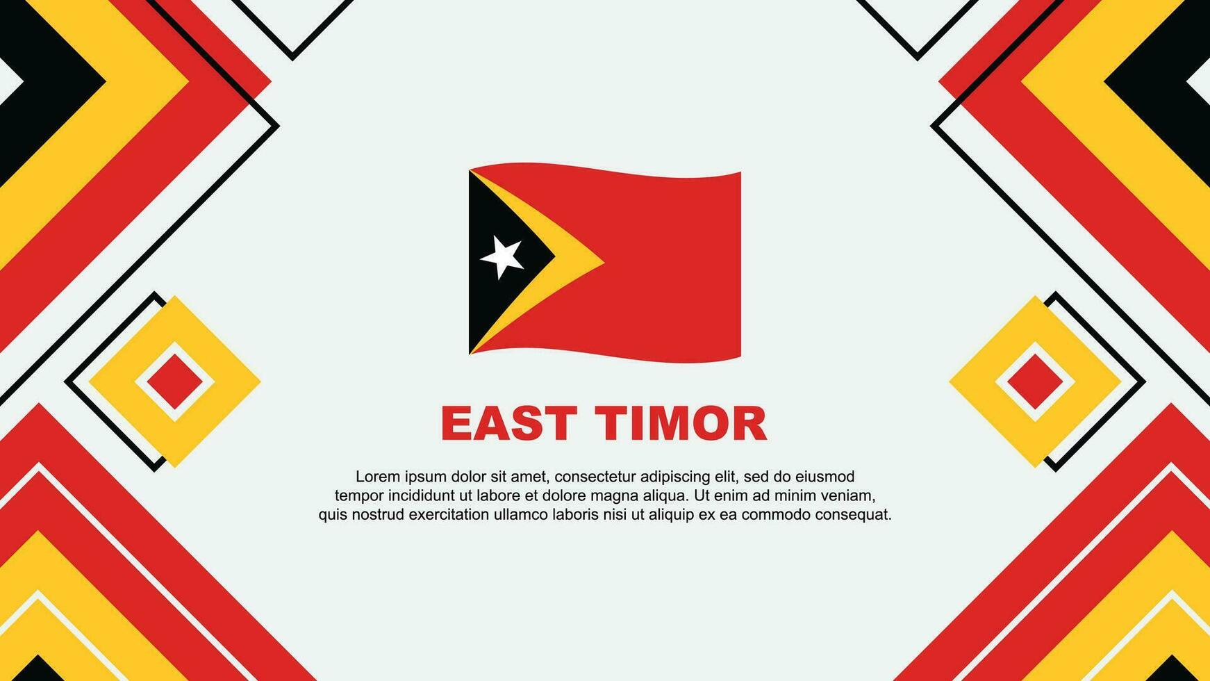 este Timor bandera resumen antecedentes diseño modelo. este Timor independencia día bandera fondo de pantalla vector ilustración. este Timor antecedentes