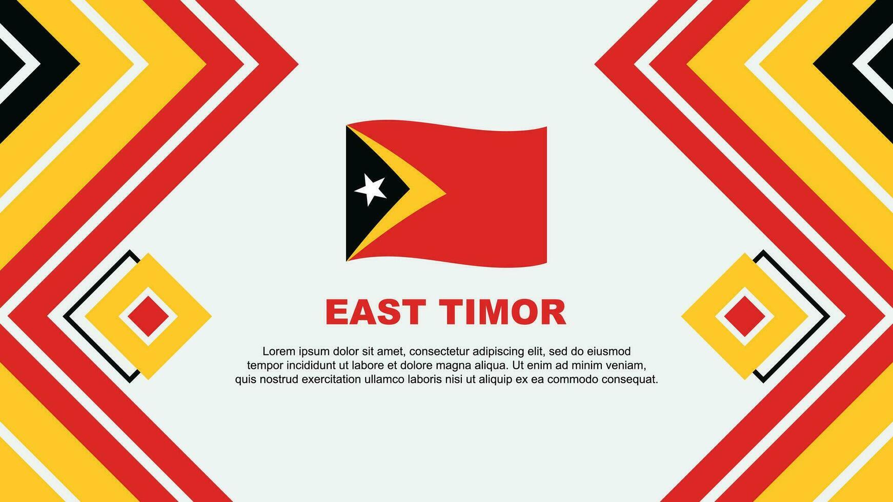 este Timor bandera resumen antecedentes diseño modelo. este Timor independencia día bandera fondo de pantalla vector ilustración. este Timor diseño