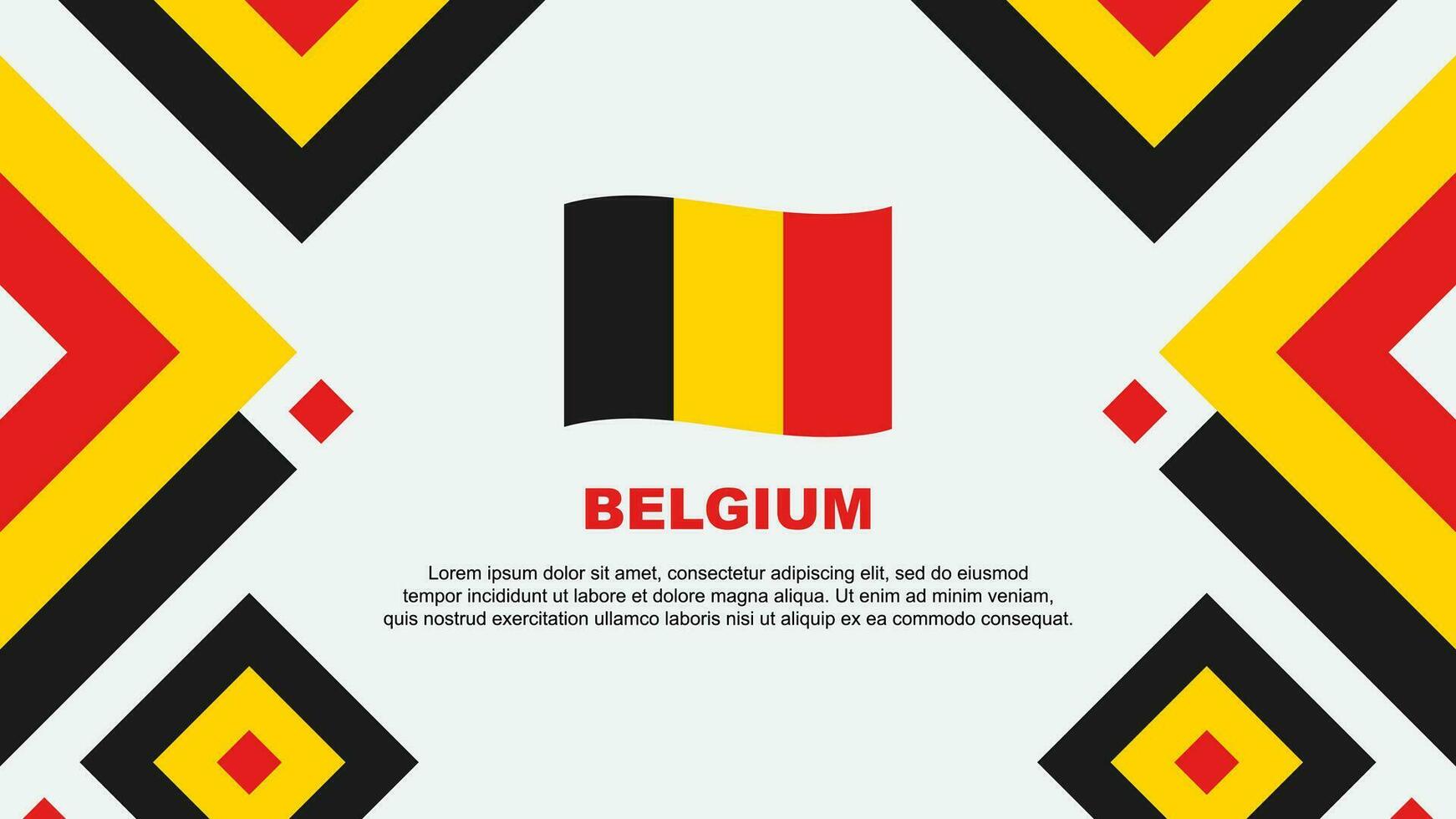 Belgium Flag Abstract Background Design Template. Belgium Independence Day Banner Wallpaper Vector Illustration. Belgium Template