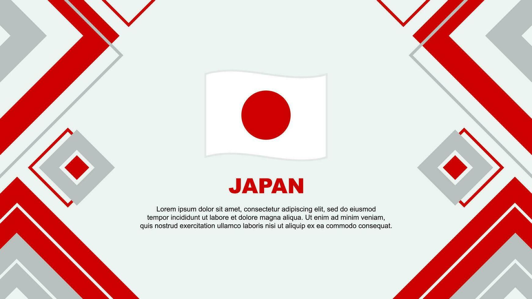 Japan Flag Abstract Background Design Template. Japan Independence Day Banner Wallpaper Vector Illustration. Japan Background