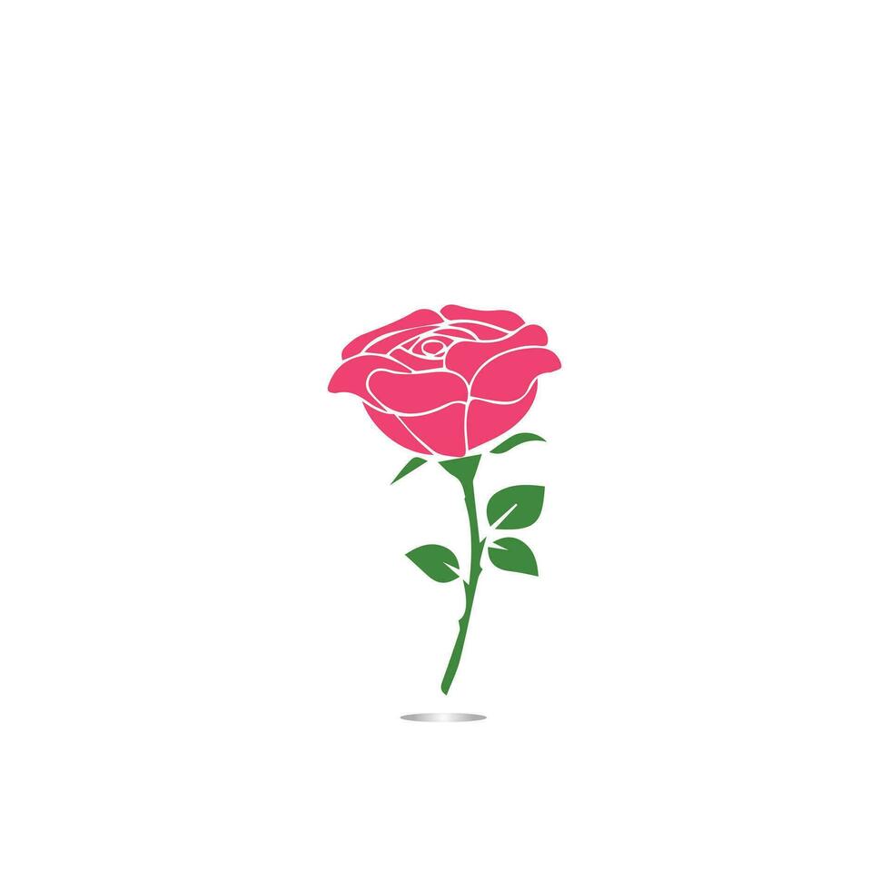 Red roses hand drawn, Black line rose flowers inflorescence silhouettes isolated on white background. Icon roses collection. Vector doodle illustration.