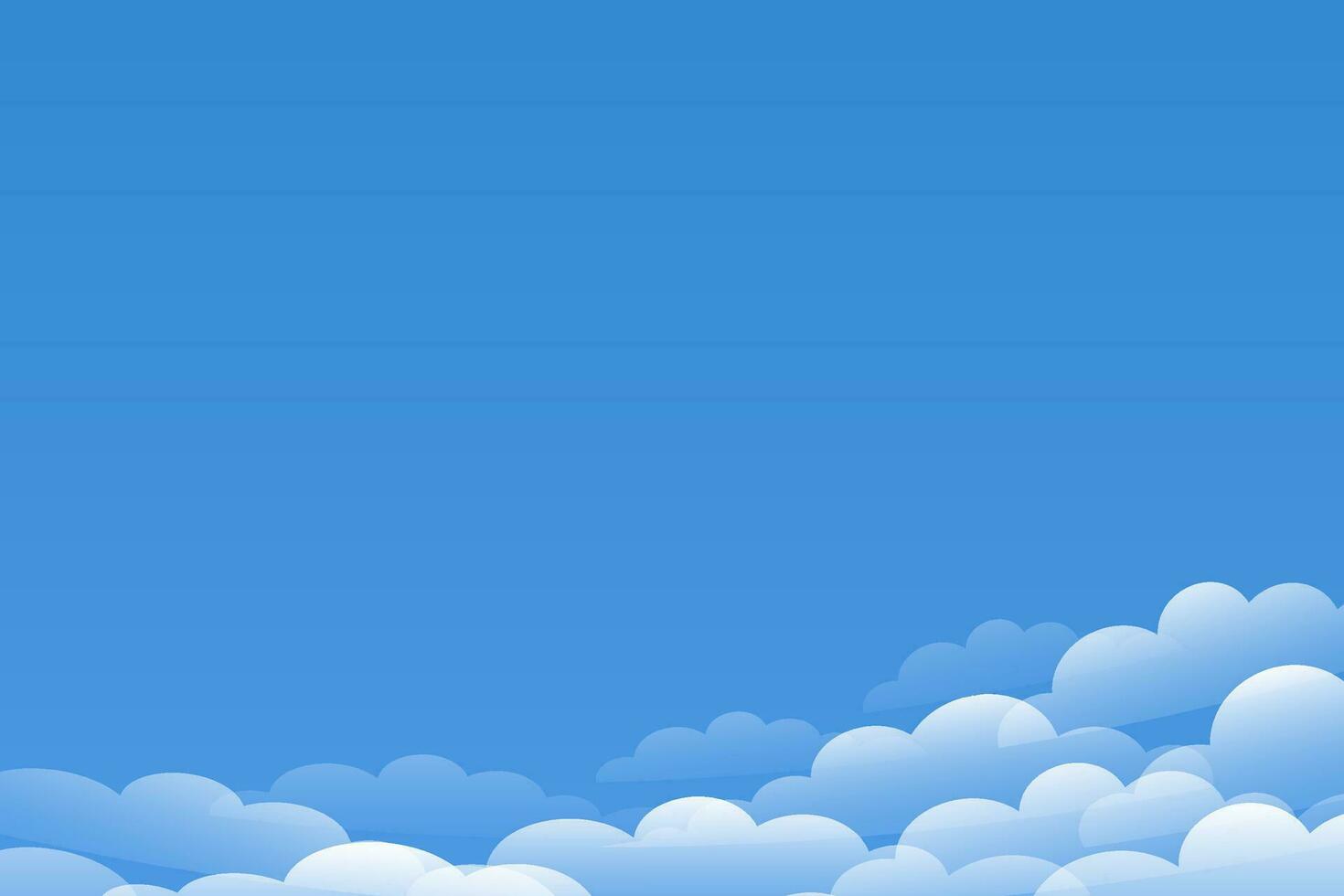 Beautiful sky background with white clouds vector