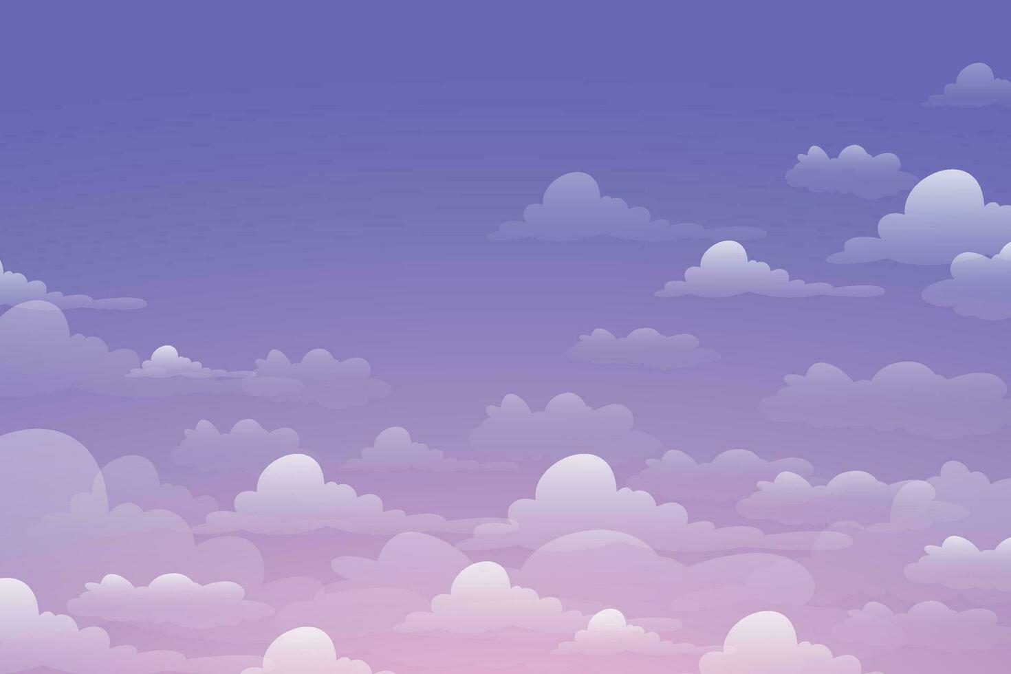 Beautiful sky background with white clouds vector