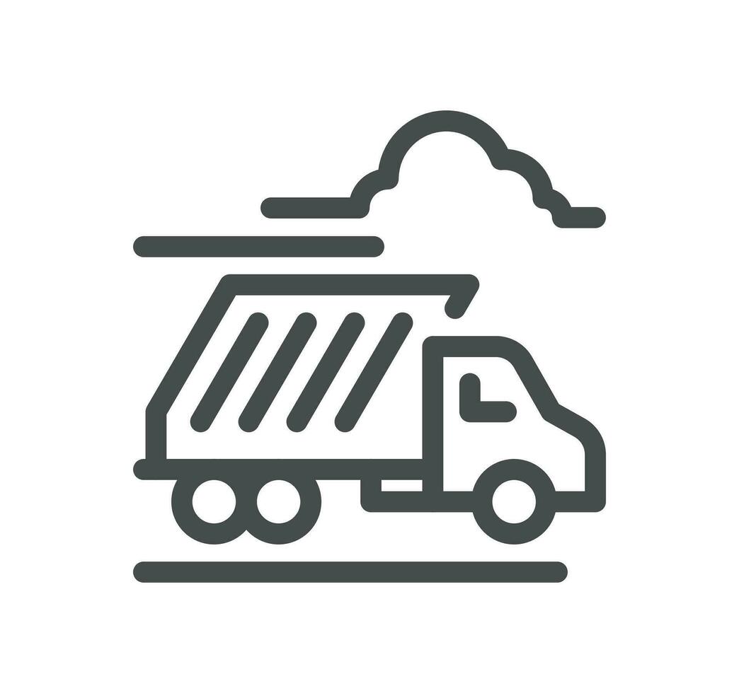 Garbage related icon outline and linear vector. vector
