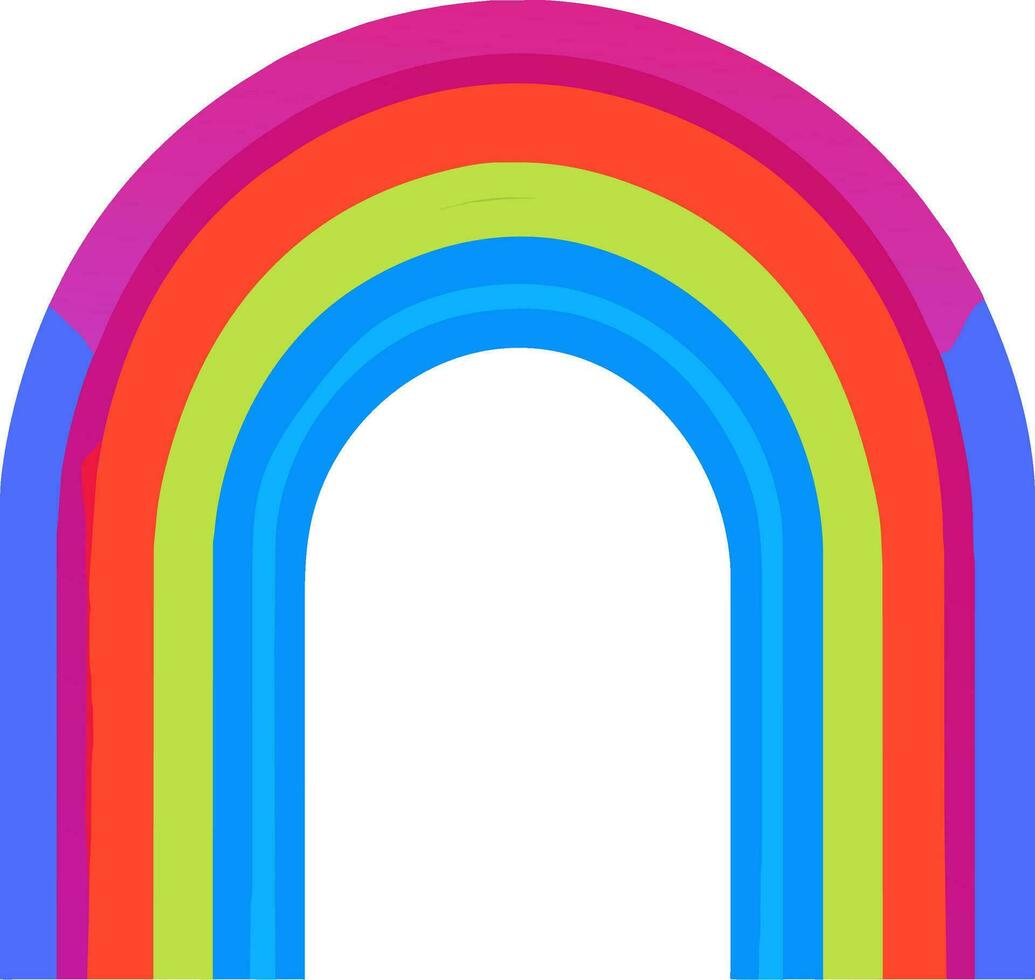 arco iris diseño clipart vector