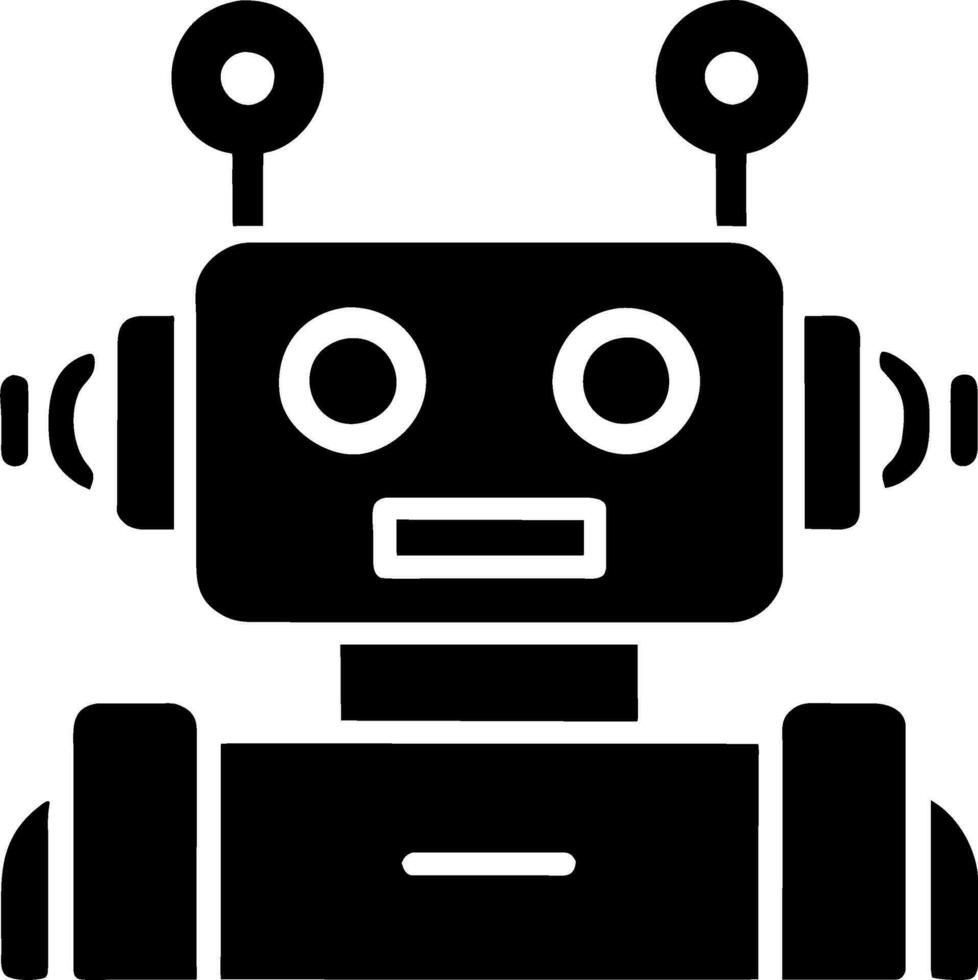 a robot icon design vector