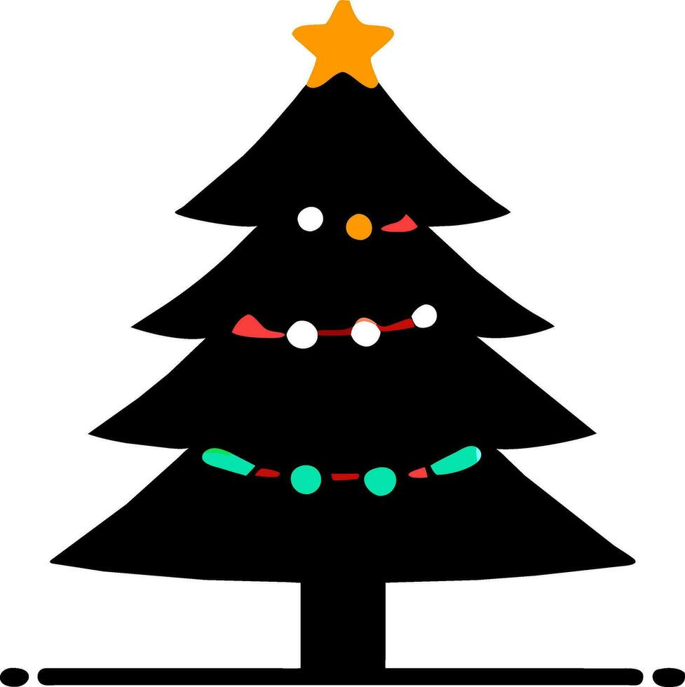 christmas tree clipart vector