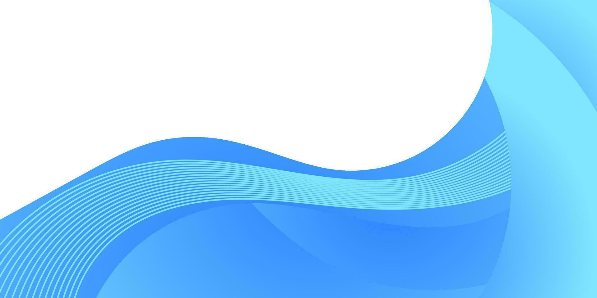 abstract blue light wave elegant background vector
