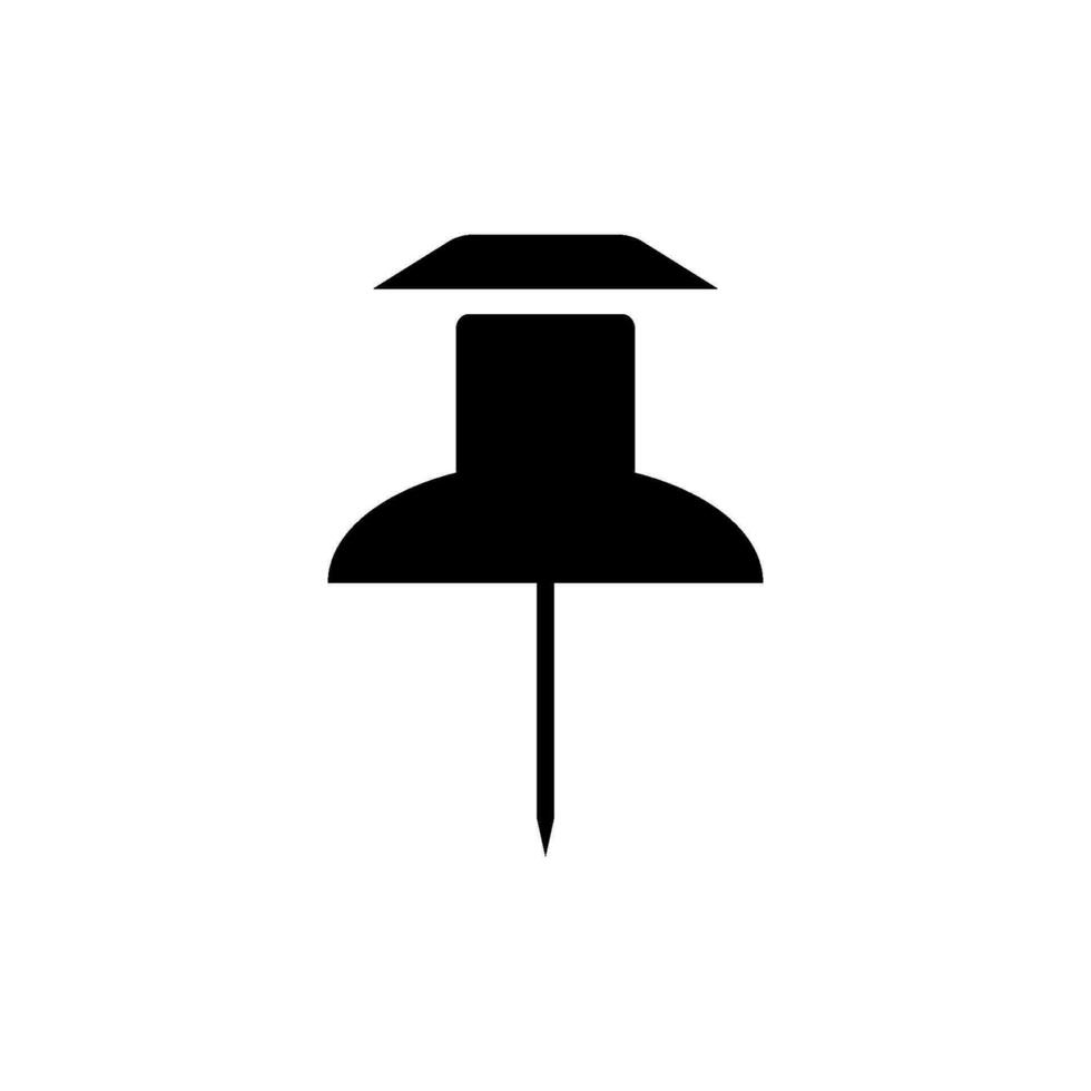 push pin icon design vector