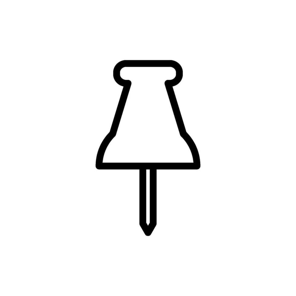 push pin icon design vector