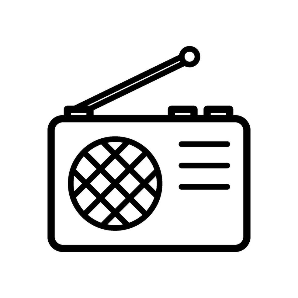 radio icon design vector tempate