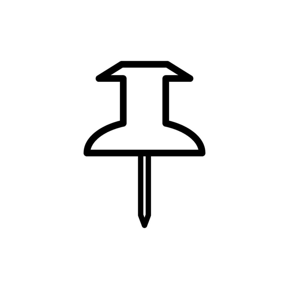 push pin icon design vector