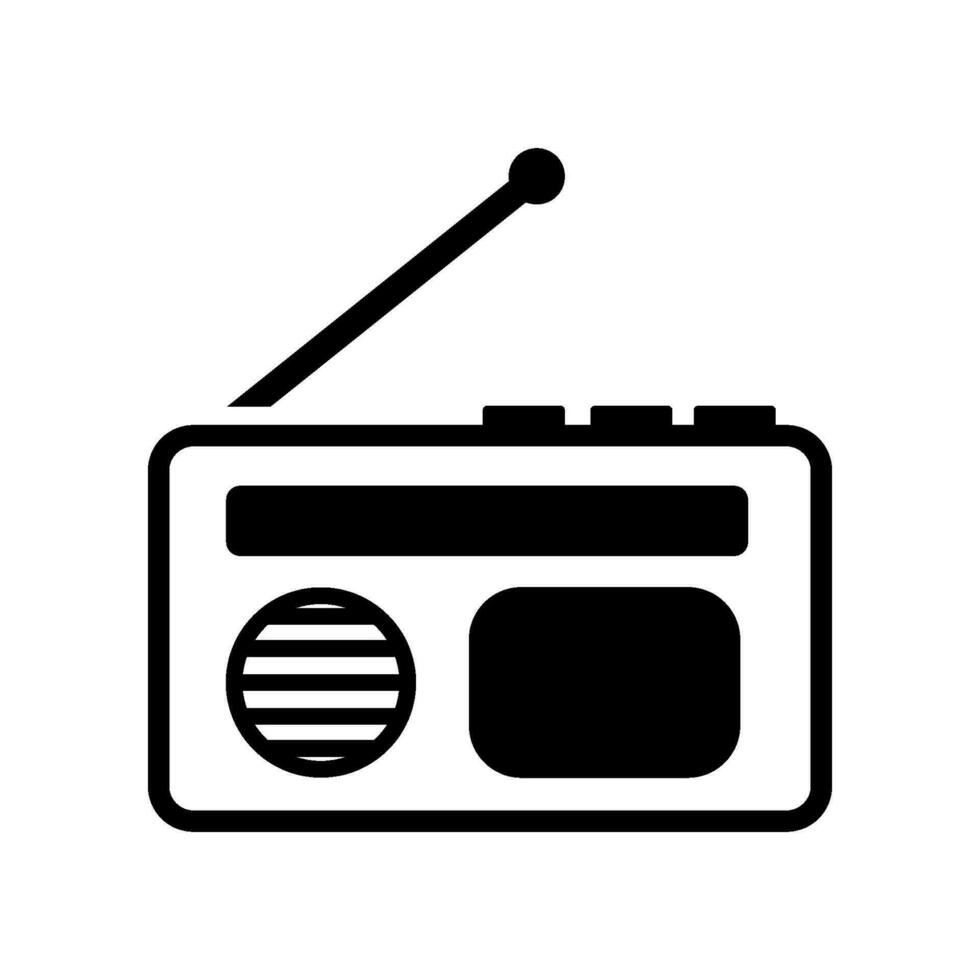 radio icon design vector tempate